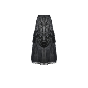 Gothic gorgeous frilly maxi skirt 