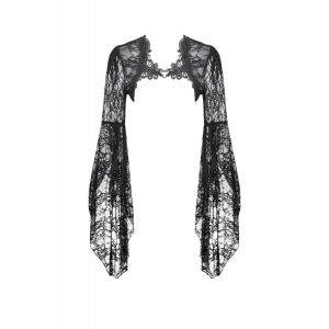 Gothic 3D Lace Bell Sleeve Cape