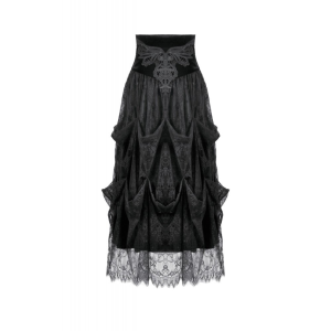 Gothic Corset High-Waist Layered Cake Skirt